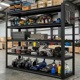 Heavy Duty Garage Shelving Units 72"H48"W24"D, 5-Tier Steel Adjustable Metal Storage Shelves,3000 lbs Industrial Rack for Garage Organization,Basement