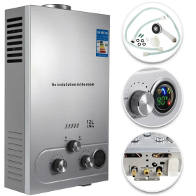 12L Tankless Hot Water Heater Instant Boiler