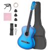 Classical Guitar, 38 Inch, Wood Classical Guitar Starter Kit for Beginners, with Nylon Strings, Gig Bag, Strap, Tuner, Extra Strings, Picks, Capo
