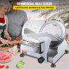 240W Commercial Meat Slicer, Electric Deli Food Slicer, 10" Carbon Steel Blade Electric Food Slicer, 350-400RPM Meat Slicer