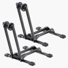 Bike Racks 2 Pack, Fits 20 to 29 Inch Mountain & Road Bikes, Alloy Steel Rust-Resistant Bike Floor Stand Rack, Foldable Bicycle Stand for Entryway