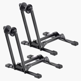 Bike Racks 2 Pack, Fits 20 to 29 Inch Mountain & Road Bikes, Alloy Steel Rust-Resistant Bike Floor Stand Rack, Foldable Bicycle Stand for Entryway