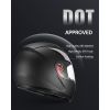 Motorcycle Helmet, Full Face, Adult Motocross Dirt Bike Helmet with Tinted and Clear Dual Visor