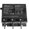 Marine Battery Charger, 3-Bank, 10A 12V Onboard Boat Charger, IP68 Waterproof Smart On-Board Battery Charger, for Lithium-Ion (LiFePO4), NCM