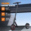 WHOSU Electric Scooter Adults with 350W Motor, Up to 19 MPH & 19 Miles E-Scooter, Lightweight Folding Electric Scooter for Adults with APP Control