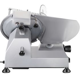 240W Commercial Meat Slicer, Electric Deli Food Slicer, 10" Carbon Steel Blade Electric Food Slicer, 350-400RPM Meat Slicer
