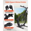 Bike Racks 2 Pack, Fits 20 to 29 Inch Mountain & Road Bikes, Alloy Steel Rust-Resistant Bike Floor Stand Rack, Foldable Bicycle Stand for Entryway