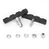 5 Pairs V Bike Brake Pads Road Mountain Bicycle V-Brake Blocks Set 70mm Non-Slip V Bicycle Stop Caliper W/ Hex Nuts and Spacers