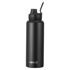 40 oz Insulated Water Bottle, Stainless Steel Camping & Hiking Hydration Flask with Wide Mouth Lid, Sports Coffee Cup Double Walled, Leakproof (default: default)