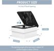RV Roof Vent Fan 14",Continuously Variable Reversible 12V Remote Control Trailer Roof Vent Low Noise with Rain Sensor,UV Protection