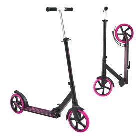Kick Scooter for Kids Ages 8+, Teens & Adults, 2-Wheel Toddler Scooter with Adjustable Height Handlebar, Wide Anti-Slip Deck (Wheel Size: 8 inch, Product Type: 2-Wheel)