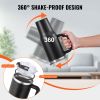 40 oz Insulated Water Bottle, Stainless Steel Sports Coffee Cup with Lid, Handheld Travel Coffee Mug Double Walled, Camping Hydration Flask Leakp