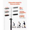 Kick Scooter for Kids Ages 8+, Teens & Adults, 2-Wheel Toddler Scooter with Adjustable Height Handlebar, Wide Anti-Slip Deck