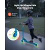 Kick Scooter for Kids Ages 3+, 2-Wheel Toddler Scooter with Light-Up Wheels, Adjustable Height Handlebar, Wide Anti-Slip Deck